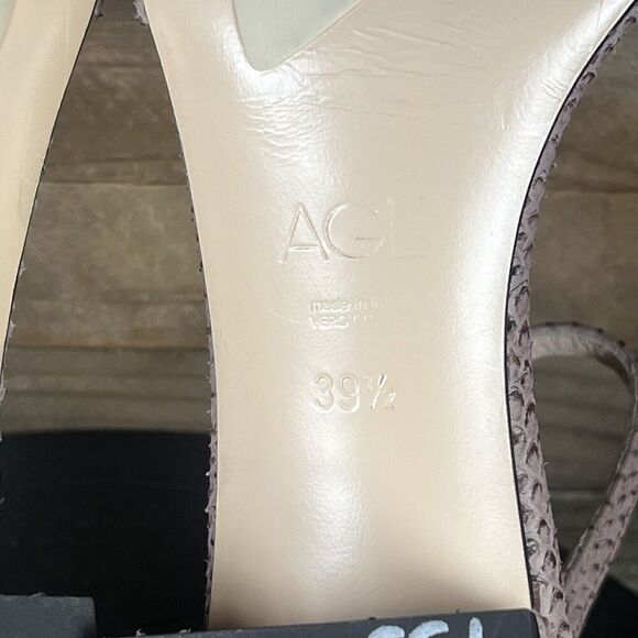 AGL Womens Sz EUR 39.5 US 9.5 Attilio Giusti Leombruni Snake Leather Sandal - Picture 10 of 10